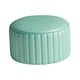 thumbnail image 4 of Taburete otomano redondo Reposapiés redondo Taburete estable Taburete decorativo Taburete bajo azul menta, 4 of 9