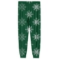 thumbnail image 6 of Wutalume Men's Drawstring Pocket Cuffed Casual Pants with Holiday Christmas Print, Warm Home Sleep Pants for Lounge and Leisure Time,Green M, 6 of 7