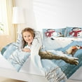 thumbnail image 4 of Feelyou 3D Snowman Full Size Comforter Sets for Kids, Merry Christmas Bedding Comforter Set, Winter Snow Bird Reversible Bedding Sets, Microfiber Bedroom Decor,3-Piece, 4 of 8