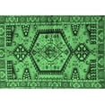 thumbnail image 1 of Ahgly Company Indoor Rectangle Persian Emerald Green Traditional Area Rugs, 2' x 4', 1 of 4
