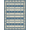 Blue Grey Cream, Pattern 4, variant on ODIKA Farmhouse Distressed Southwestern Geometric Bands Boho Striped Refined for Dorm Room, Small Living Apartment, Stain Resistant Low Profile