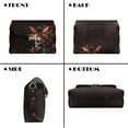 thumbnail image 2 of SCRAWLGOD Skull Butterfly Print Small Sling Bag Lightweight PU Leather Crossbody Bags for Women Trendy Scratch Resistant Crossbody Purse with Detachable Chain, 2 of 7