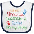 thumbnail image 3 of Inktastic Surfer Like Daddy Childs Surfing Boys or Girls Baby Bib, 3 of 4