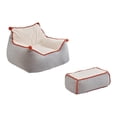 thumbnail image 2 of Puf,Puf Niños Adultos con Relleno Incluido,Sofá perezoso Sofá tipo puf Sofá otomano acogedor,Sofá decorativo Sillas tipo puf para adolescentes,Sofá de suelo Puf Sofá Gris Con Reposapiés, 2 of 10