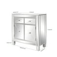 thumbnail image 2 of UBesGoo 2 Drawer Mirrored Hall Table, Mirrored Cabinet ,Accent Chest Large Nightstand ,Silver, 2 of 11