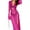 Rose Red, variant on Musuos Women Sexy Long Sleeve Patchwork See-through Slit Dress for Party Beach