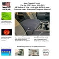 thumbnail image 2 of Auto Console Covers- Fits the GMC Sierra 2020-2024 1500, 2500, and 3500 with 40/20/40 6 passenger seating Neoprene Center Console Armrest Lid Cover Waterproof Neoprene Fabric (Brown), 2 of 3