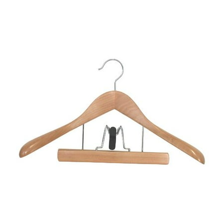 Proman Taurus Suit Hanger with Trouser Clamp - 12 Pieces