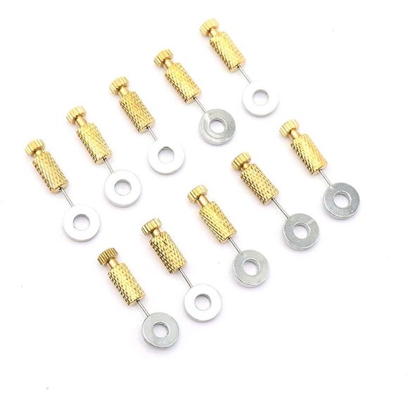 10 Pieces Hand Leather Craft Positioning Needle Manual Positioning Needle Sewing Craft Tool Locking 0-6 mm