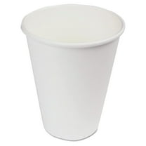 BWKWHT12HCUP 12 oz. Paper Hot Cups - White (50 Cups/Sleeve, 20 Sleeves/Carton)