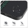 thumbnail image 6 of Stylish Texutre Case Cover for Apple iPhone 13, Slim Fit [Compatible with Magsafe & Accessories] Shockproof Drop Protection Anti-Scratch Anti-Slip Bumper Rugged Case for Men,Black+Green, 6 of 6