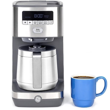 10 Cup Programmable Coffee Maker with Single Serve and Thermal Carafe - Stainless Steel