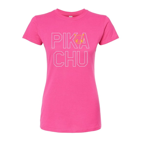 Pokémon - Pika Blocks - Juniors Fitted Graphic T-Shirt