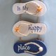 thumbnail image 2 of ZHAOCHENG Chanclas de playa decoración chanclas decoración de la pared decoración de chanclas de madera, blanco, azul puerta pared colgante decoración playa temática decoración del hogar, 2 of 4