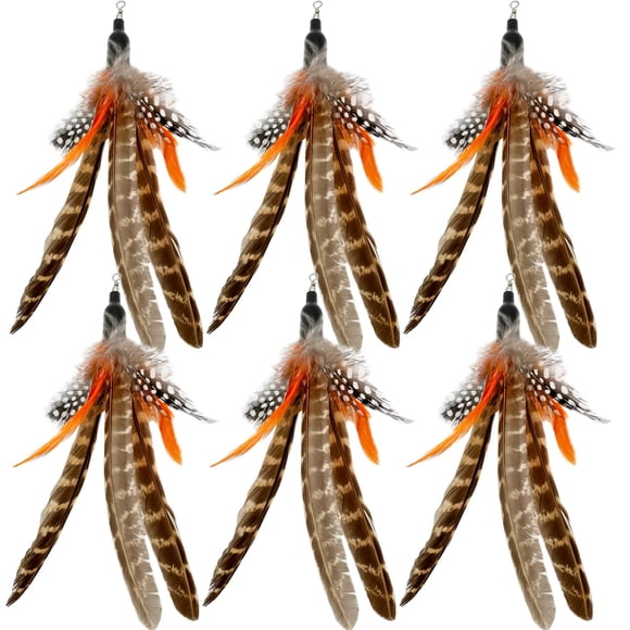 Recambios para juguetes con plumas de gato TIENAILING Da Bird, 6 piezas