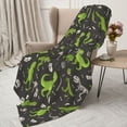 thumbnail image 3 of Sikiie Dinosaur Skeleton Cozy Flannel Fleece Throw Blanket: Lightweight & Thick for All Seasons - Perfect for Women, Men, & Kids"80"x60", 3 of 6