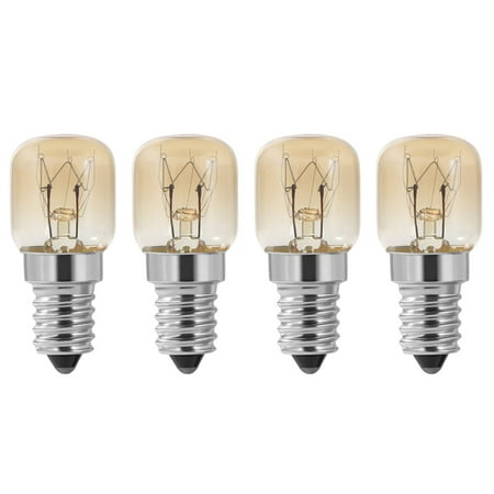 

Oven Bulb 4Pcs E14 Oven 15W Oven Bulb Cap Clear Pygmy Oven Lamp E14 Resistant