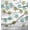 Forest Green, variant on Soimoi Polyester Crepe Fabric Tree Block Decor Fabric Printed Yard 42 Inch Wide
