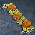thumbnail image 2 of Baltic Amber, Citrine Handmade 925 Sterling Silver Bracelet 7-8", 2 of 2