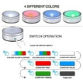 thumbnail image 3 of 2X LED Light Base with Sensitive Touch Round Colorful Stand Display for 3D Crystal Glass Art Photo Frame Silver Concave, 3 of 9