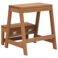 thumbnail image 3 of Taburete VidaXL de madera maciza de abeto compacto y plegable, marrón, 3 of 7