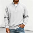 thumbnail image 2 of Quarter Zip Pullover Men 2026 Fall Winter Casual Long Sleeve Plain Collared Sweatshirts Mens Pullover Top, 2 of 5