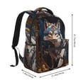 thumbnail image 2 of Balery Oil Painting Tribal Wolf Mochila Escolar Impresa, Mochila Ligera para Viajes Casual, Mochila Duradera y Cómoda Multifuncional, Mochila para Laptop-One Size, 2 of 5