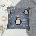 thumbnail image 2 of COMIO  Penguin Throw Pillow Cover Penguins Gift for Penguin Lovers Penguin Decorative Pillow Case for Couch Bed Sofa Living Room, 2 of 5