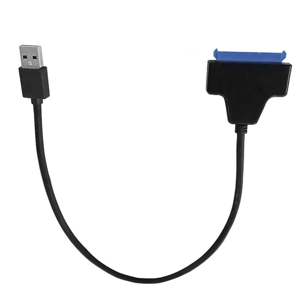 Cable USB3.0 a SATA 2.5 pulgadas HDD / SDD Adaptador de disco duro Convertidor de cable Negro 2.5 "Laptop HDD SSD 20cm de longitud Yuarrent DZ5435-00