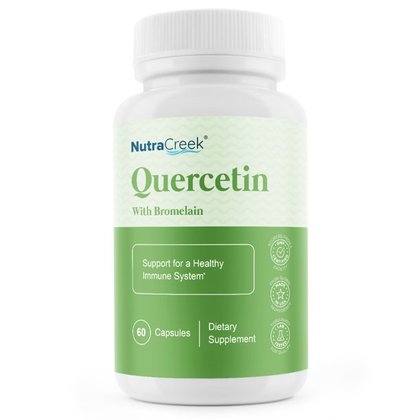 NutraCreek Quercetin Bromelain Supplement with Quercetin 500mg, 60