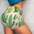 thumbnail image 2 of KLL Cactus And Succulent Pattern Workout Shorts for Women Scrunch Short Gym Yoga Running Sport Active Exercise Fitness Shorts, 2 of 5