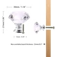 thumbnail image 4 of Tiradores de cajón de cristal Tiradores de muebles de tocador Aleación de zinc Tirador de muebles de cristal Manija Tiradores de armario Tiradores de muebles (10 PCS) Namotu MZQ-0072, 4 of 7