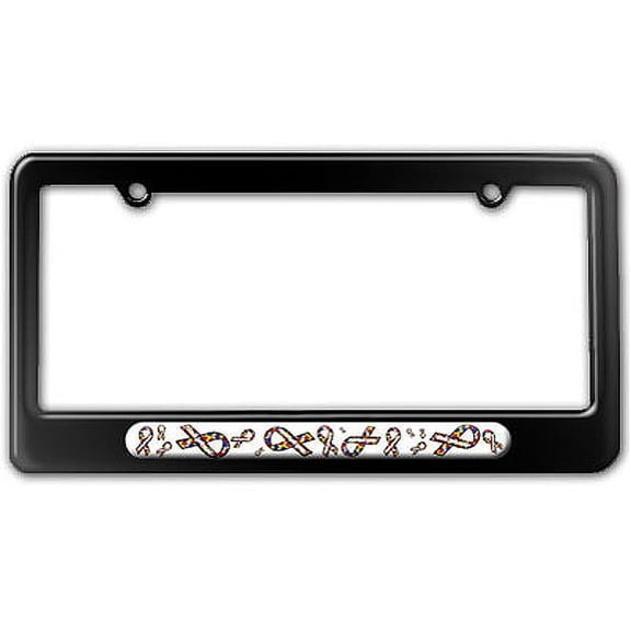 Autism Awareness Ribbons License Plate Frame