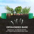 thumbnail image 5 of Galvanized Planter Raised Beds, 6×3×1ft Galvanized Water Trough, Keyhole Raised Garden Bed Metal Galvanized,green, 5 of 11