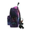 thumbnail image 4 of FORMRS School Backpack with Front Zippered Pocket 12" Student Travel Daypack, Night Neon Road, 4 of 6