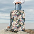 thumbnail image 5 of Salouo Colorful Flowers Pattern Travel Dust-proof Suitcase Cover, Softside Suitcase Protector Luggage Cover Protector for 18-32inch ,Not Included Suitcase, 5 of 8