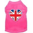 thumbnail image 6 of Pet Dog  Cat Shirt Screen Printed, "British Flag Heart", 6 of 10