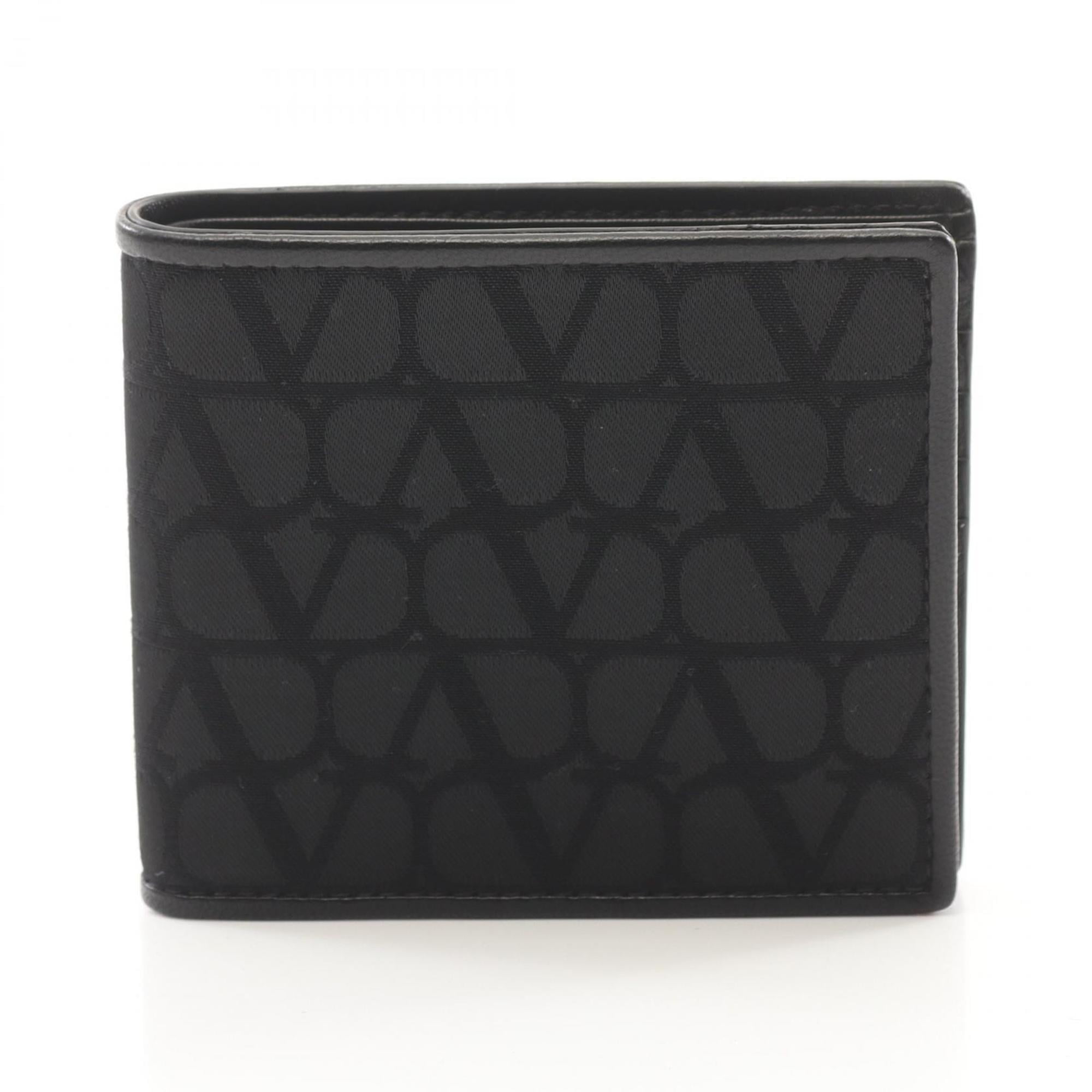 折りたたみ財布 VALENTINO FW24 Black leather wallet (5Y2P0654VH3 0NO) Valentino Wallet