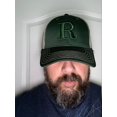 thumbnail image 2 of 3D  initial R Or 2D Puff Embroidery Custom Hat Embroidered Structured Adjustable Fit Men Women Dad Cap Hat Customizable Personalized Hat, 2 of 6