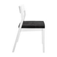 thumbnail image 5 of Dining Chair Frame (1 Pack), White with Onyx Cushion, 5 of 8