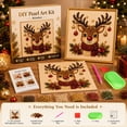thumbnail image 3 of 2Pcs Christmas Diamond Art Kits, DIY Pearl Diamond Painting Art Kit with Frame, Christmas Pearl Beads Art Craft for Adults & Beginners, Home Wall Decor, 3 of 9