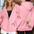 thumbnail image 2 of HGIEYS Womens Zip Up Hoodies 2026 Casual Long Sleeve Zipper Sweatshirts Fall Winter Comfy Track Jackets with Pockets, 2 of 6