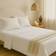 thumbnail image 5 of Juego de Sábanas 100% Algodón King size Kyuden Home – 4 Piezas – Frescas, Hipoalergénicas y Antiarrugas – Blanco, 5 of 7