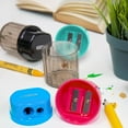 thumbnail image 3 of BAZIC Dual Hole Pencil Sharpeners with Receptacle, Round, 2 Count, 3 of 7
