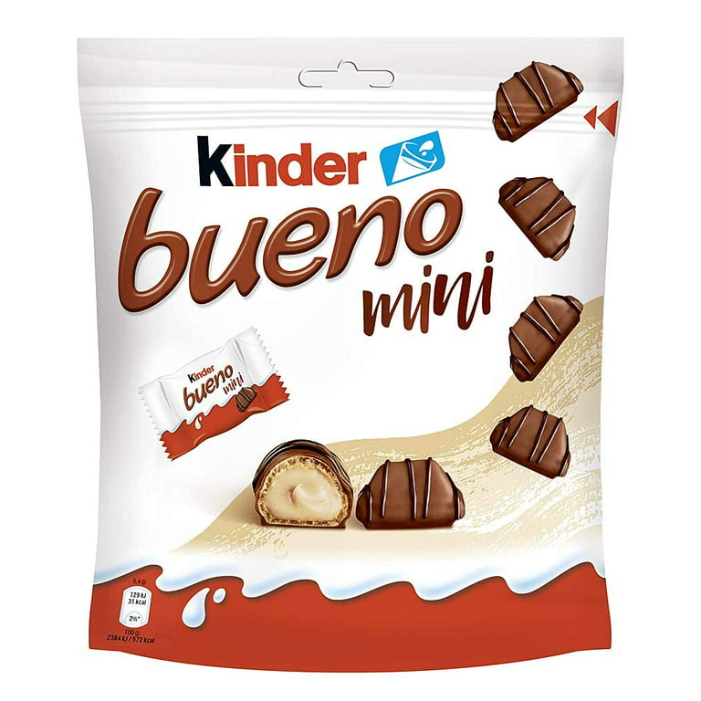 Bueno - Hazelnut With Kinder - 18 Mini Bars Cream Chocolate count Milk 3 PACK