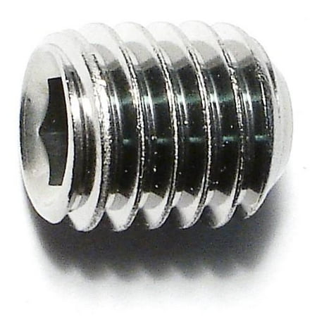 

7/16 -14 x 1/2 18-8 Stainless Hex Socket Headless Set Screws (8 pcs.)
