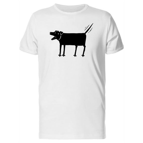 Funny Pet Art Dog Bark T-Shirt Men -Image by Shutterstock, Male 3X-Large