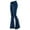 145_Blue, variant on frariair Flare Jeans for Women Mid-Waist Lace-Up Denim Trousers Stretch Flared Pants Blue