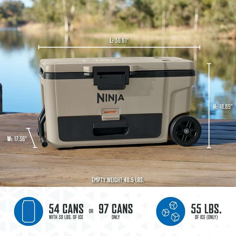 Ninja, Cooler, FrostVault™ 65qt with Cold Dry Zone, Beige