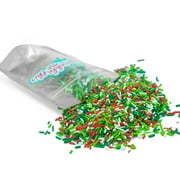 Mistletoe Magic Sprinkle Mix - 8 oz Resealable Stand Up Candy Bag - Christmas Themed Sprinkle Topping - Bulk Holiday Sprinkles for Baking and Desserts